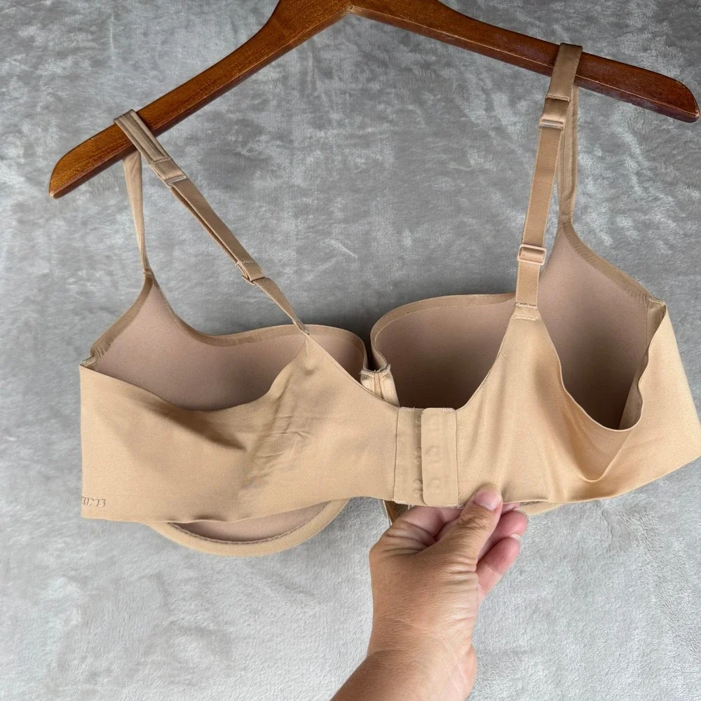 SKIMS Ultimate Push-Up Balconette Bra Clay Tan 42D BA-BAL-3486W NWT - Picture 4 of 7